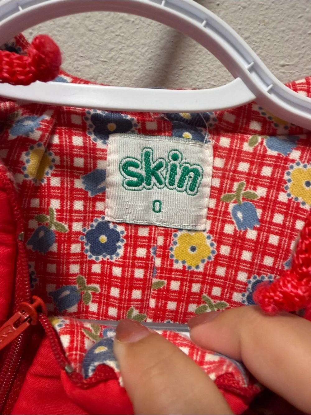 Vintage 90s Red Ski Bear Baby Snowsuit Bunting - Size 0 (0-3M)